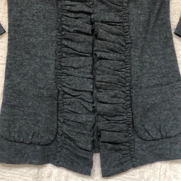 100% wool sweater cardigan grey Size Small, Like new condition - Picture 4 of 16